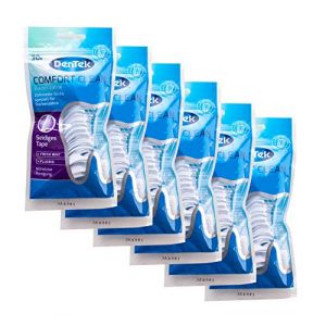 DenTek Comfort Clean Lot de 6 bâtonnets de fil dentaire OFFRE SPECIALE bâtonnets dentaires, fil dentaire, goût menthe (Thomas Eder, neuf)