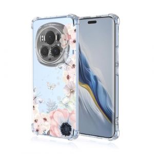 BORYA Transparent Coque pour Honor Magic6 Pro(Honor Magic 6 Pro), Tr&egrave;s Mince Antichoc Premium Silicone TPU Housse, Souple Soyeux &Eacute;tui avec &Eacute;l&eacute;gant Simple Motif, A48 (Boerya, neuf)