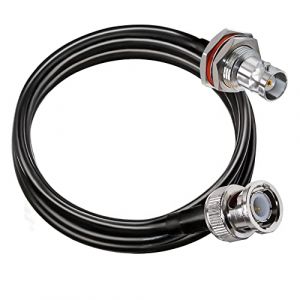 TUOLNK C&acirc;ble de raccordement BNC RG58 BNC m&acirc;le &agrave; BNC femelle cloison CB c&acirc;ble coaxial radio 6.6ft (2M) c&acirc;ble d'extension d'antenne Wifi pour syst&egrave;me de vid&eacute;osurveillance de s&eacute;curit&eacute; radio HAM (TUOLNK Tech FR, neuf)