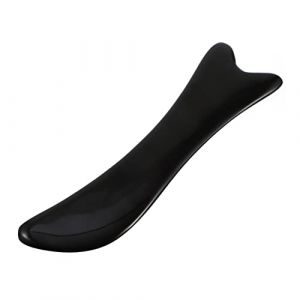 OATIPHO Planche de Massage Gua Sha à Double Tête en Corne de Buffle pour Visage et Corps Outil de Massage Portable Doux et Sain pour Soins Peau et Détente (Tsun Ki-sung, neuf)