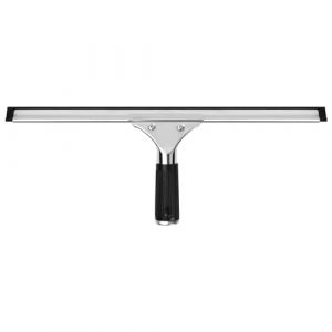 Tibapla Raclette à Vitre Professionnelle, Raclette de Douche en Acier Inoxydable, 45cm Raclette avec Caoutchouc, Grattoir à Vitres pour Salle de Bain, Porte Miroir de Douche, Fenêtre, Verre (scapebei, neuf)