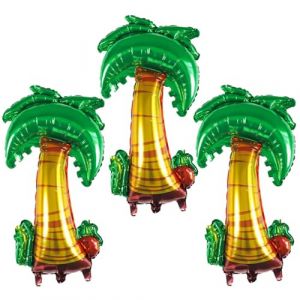 Palmier Gonflable,3 Pcs Palmiers Gonflables Jouets,Ballons en Aluminium Hawaïen,Palmiers Gonflables,Hawaïenne Ballon Géants Décorations, Décoration Fête Hawaii, Décorations pour de Summer Plage (3PCS) (yonglemei, neuf)