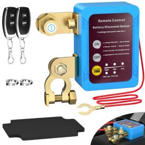 Sehawei Coupe Circuit Batterie 12V 240A, Coupe Circuit Voiture avec 2 Télécommandes, Interrupteur D'arrêt Automatique pour Voiture, RV, ATV, Camion,Moto Bateau. (Sehawei, neuf)
