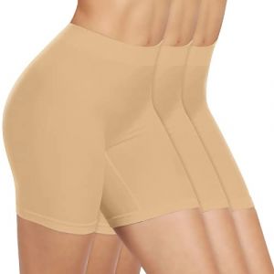 SIHOHAN Cycliste Femme sous Jupe Short sous Robe Short Cycliste Legging Court Panty Anti frottement Shorty(3 x Beige,3XL) (chuangyouwl, neuf)