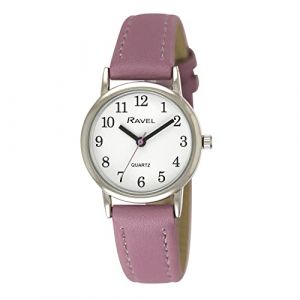 Ravel - Montre de Tous Les Jours aux Couleurs Pastel pour Femmes (bo&icirc;tier 27 mm) - Quartz Analogique - R0137.07.2 - Violet (Montres Ravel, neuf)