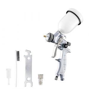 BenBow Pistolet &agrave; Peinture PK60 HVLP Mini 1,2 mm buse + 100 ML r&eacute;servoir de Peinture de &ndash; id&eacute;al pour la Peinture Automobile, Les projets DIY et Les bricoleurs &ndash; Pistolet pulv&eacute;risateur (BenBow | Hylat Baby, neuf)