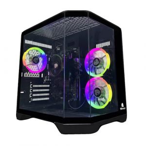 NitroPC - PC Gaming Avanc&eacute; Bronze V2 (AMD Ryzen 5 5655G 6/12 4,4 GHz, RX Vega 7, RAM 16 Go, M.2 1 to, Windows 11 Pro, WiFi) Ordinateur de Bureau, PC Gamer (Noir) (Nitropc, neuf)