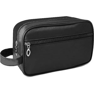 Trousse de toilette pour homme et femme - Trousse de toilette de voyage étanche pour salle de bain, gym, maquillage, Noir , Trousse de toilette (Game for Fun, neuf)