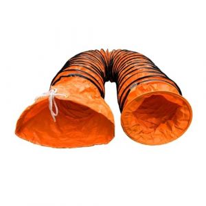 Tuyau evacuation Conduit de ventilation flexible, diamètre 250 mm, 300 mm, 500 mm, 600 mm, conduit d'air en PVC for ventilateur d'extraction, tuyau d'air chaud avec anneau en D, robuste, durable, long (HAOMEISHOP, neuf)