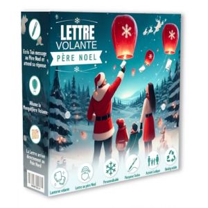 Lanternes Volantes de No&euml;l Biod&eacute;gradables - Envoyez Votre Lettre au P&egrave;re No&euml;l avec Ce Kit Magique (Lot de 3) (CGGK FR ⭐️⭐️⭐️⭐️⭐️, neuf)
