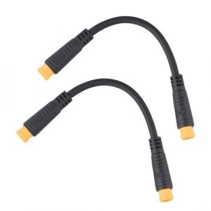 C&acirc;ble de conversion &agrave; 3 broches pour levier de vitesse - Connecteur &eacute;tanche M8 - C&acirc;ble d'extension pour v&eacute;lo &eacute;lectrique - 132 mm de long - Noir (m&acirc;le) (hasellermall, neuf)