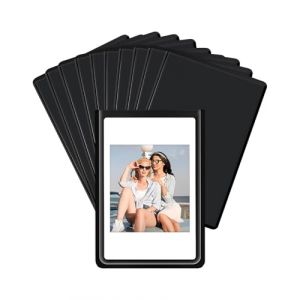 JUKOTA 10 Pièces Cadres Photo Magnétiques Frigo pour Pellicule Polaroid Instax Mini, 9,3 x 6,3 cm Cadre Photo Aimanté, Petit Cadre Magnetique pour Photos, Cartes Postales, Noir (CAR PARTS FOR ALL, neuf)