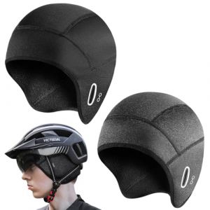 Bonnet de Cyclisme, Hiver Cyclisme Bonnet sous Casque Coupe-Vent avec Couvre Oreilles et Trou Lunettes, Bonnet de v&eacute;lo sous Casque, Chaud Coupe-Vent Course, pour Le Ski, la Course &agrave; Pied, la Moto (DINODANUBE TRADING, neuf)