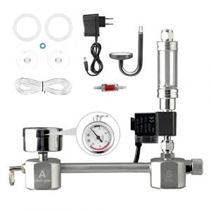 Kavolet Kit co2 Aquarium, Kit de système de générateur de CO2, Système de générateur de CO2 avec électrovanne, Kit de réacteur de dioxyde de Carbone pour Plantes Aquarium, Diffuseur de Bulles (Haoyoou, neuf)