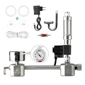 Kavolet Kit co2 Aquarium, Kit de système de générateur de CO2, Système de générateur de CO2 avec électrovanne, Kit de réacteur de dioxyde de Carbone pour Plantes Aquarium, Diffuseur de Bulles (XIAOXINMOA, neuf)