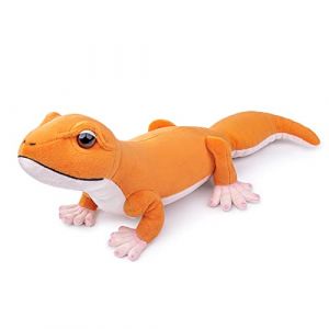 Tiny Heart Geckos &agrave; Grosse Queue Jouet en Peluche de L&eacute;zard r&eacute;aliste Bel Animal Cadeaux Mignons et Doux L&eacute;zard Geckos en Peluche pour Enfants gar&ccedil;ons et Filles Jouets orange16 (Tiny Heart EU Shop, neuf)