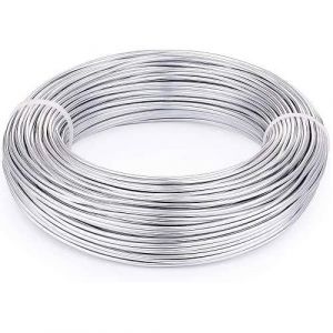 CABLEPELADO Fil de fer galvanisé, fil floral, fil de bricolage, rouleau de fil d'acier plastifié, fil à nouer flexible, fil de bricolage, diamètre 0,5 mm, longueur 20 mètres (CABLEPELADO, neuf)