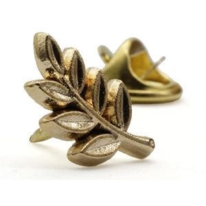 Victoria Regalia Pin's ma&ccedil;onnique en forme de feuille d'acacia, dor&eacute;, M&eacute;tal (Victoria Regalia Ltd, neuf)