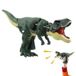 Bohrma Jouet Tyrannosaure Rex Dinausore Jouet Trigger The T-Rex Jouet Dinosaure à Bascule Trigger t Rex Dinosaure Amusant pour Enfant Cadeau de pour Anniversaire, Halloween, Noël (jixinzhaodianzi, neuf)