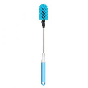 Goupillon Gourde de 15 Pouces, Brosse Longue pour Nettoyer Les Bouteilles d'eau, Goupillon Bouteille de Cuisine con&ccedil;ue pour Nettoyer Les Tasses, Les Verres &agrave; vin, Les Tasses &agrave; caf&eacute;, Bleue (ANNCHILIO, neuf)