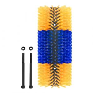 Brosse à gratter pour le dos de cheval | Brosse à gratter pour le dos de cheval – Massage complet des animaux de la ferme Brosse double vis pour âne, cheval, vache, mule (pistaw, neuf)