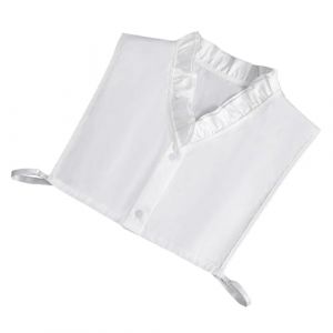 DINSOAVR Cravates, faux cols, femmes élégant détachable faux col à volants faux col bas demi-chemise crop top chemisier mode accessoire de vêtements (guangzhoujucikejiyouxiangongsi, neuf)