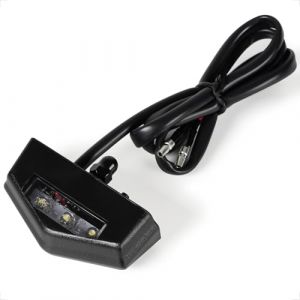 evermotor Mini &Eacute;clairage Plaque Moto Universel LED 12V, Homologu&eacute; E4, &Eacute;tanche IP67, Feu de Plaque d'Immatriculation avec Vis M5 pour Moto, Quad, Scooter (Goodway, neuf)