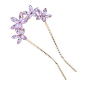 NULYLU &Eacute;pingle Cheveux Mariage Strass Coiffe Mariage Pour Femme &Eacute;pingle Cheveux Avec Strass Accessoire (Kopouy, neuf)