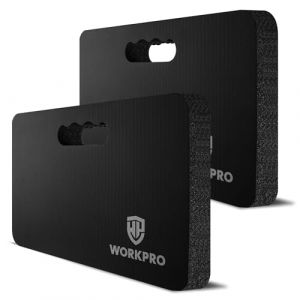 WORKPRO Coussins de Genoux de Jardinage 2 Pi&egrave;ces, Genouill&egrave;re Travail Noir, Tapis Jardin Ext&eacute;rieur, Tapis Extra &Eacute;paisse pour Jardin, Bain B&eacute;b&eacute;, Yoga et Travail, 44 x 28 x 3,6 CM (TS.Werkzeug, neuf)