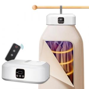 S&egrave;che-linge &eacute;lectrique portable, s&eacute;choir &agrave; air chaud, avec minuterie st&eacute;rilisation UV, Armoire &agrave; air chaud pour appartement, Convient pour les v&ecirc;tements, sous-v&ecirc;tements, v&ecirc;tements de b&eacute;b&eacute; (HONGCHEN-EU, neuf)
