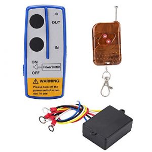 Qiilu Telecommande Treuil 12v Sans Fil, Kit de contrôleur de télécommande de treuil sans fil universel 12V 50ft pour camion de voiture (Ruttiy, neuf)