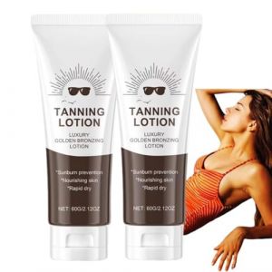 Creme Bronzante, Crème Accelerateur De Bronzage, Crème Autobronzant Visage Et Corps, Auto Bronzant Visage Femme, Accélérateur De Bronzage, Creme Accelerateur De Bronzage (2PC) (sSaangiAO, neuf)