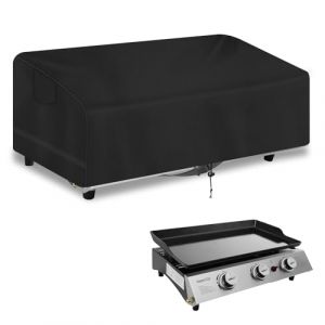 YMPPMKN Housse de Protection pour Plancha Tissu Oxford 600D Robuste avec Boucles et Cordon de Serrage, imperméable, Coupe-Vent, résistant aux UV Housse pour Plancha Exterieur - Noir (60 * 45 * 25cm) (yumeijituan, neuf)