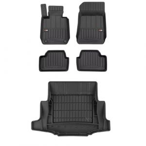 MOTOS Kit de tapis de sol en caoutchouc et tapis de coffre pour BMW Serie 1 E87 2004-2011 Améliorez votre confort de voyage avec tapis antidérapant voiture 3D- Tapis de sol voiture tous temps, protect (MOTOS EU, neuf)