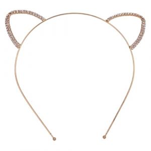 Bandeau D'oreilles De Chat - Bandeau D'oreille Animale Durable De Longue Date - Accessoires De Cheveux Mignons Pour Chats | D'oreille En Diamant De Dessin Anim&eacute; Pour | Elastic Metal Pr (haiboe, neuf)