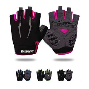 Grebarley Gant Velo Homme Gant VTT Gant Musculation Gant Moto Cross Gant Scooter Gants CyclismeGants de Cyclisme (L, Rouge) (AWASALES, neuf)