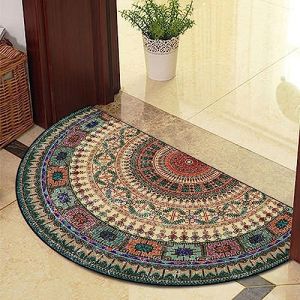 Guest Ruyunlai Paillasson Tapis D'entréE Demi Lune IntéRieur Dexterieur pour Terrasse Rond Exterieur Entree D’Entree Interieur Absorbant Rayures Violettes 60x90cm (Guest Ruyunlai, neuf)