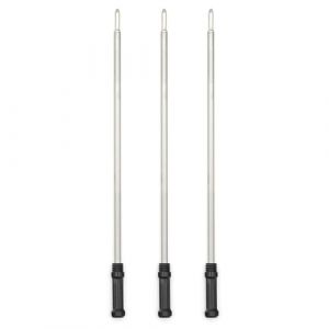 3x Recharge d'encre pour Stylo à bille Fin Doré StarMaker - Stylo en métal à rotation, chic et élégant, slim - Couleur noir (StarMaker, neuf)