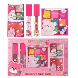 Trousse De Maquillage Pour Femme | Ensemble De Cosm&eacute;tiques Pour Le Visage Portable - Trousse De Maquillage De Voyage - Pour Voyage D'Affaires Ext&eacute;rieur &Eacute;cole Petite Amie &Eacute;pouse Amie S&oelig;ur Fille (ruishu, neuf)