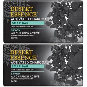 Desert Essence - Savon au Charbon Activ&eacute; - 142g - Lot de 2 (toutpourlamaison, neuf)
