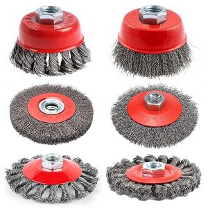 6 Pièces Brosse Metallique, Brosse Metallique pour Perceuse, Brosse Metallique pour Meuleuse, pour Nettoyer, Décalaminer, Rendre Rugueux et Dérouiller, Brosse Métallique Meuleuse (QiaoQiJJ, neuf)
