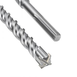 Foret SDS Max de 30 x 260 mm, foret &agrave; b&eacute;ton avec 4 lames en carbure et double h&eacute;lice, foret &agrave; percussion pour b&eacute;ton, pierre, pierre naturelle (XIQEE, neuf)