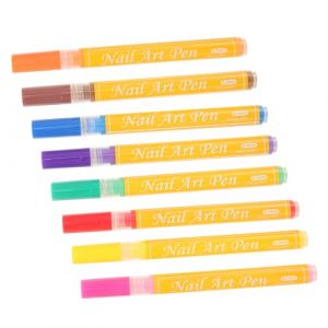 FRCOLOR Stylo Marqueur De Peinture Pour Pneu En M&eacute;tal Et Plastique Ensemble De 8 Couleurs Pour Nail Art Stylo De Marquage De Peinture &Eacute;criture Fluide (White Beach, neuf)