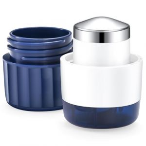 Fullicon Broyeur de Comprimés 3 en 1 – Écrase médicament avec tête en acier inoxydable, coupe médicament, rangement intégré – Pour personnes âgées et animaux – livré avec brosse offerte (Indigo) (Fullicon UK, neuf)