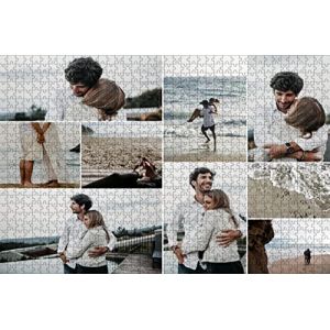 Puzzle Personnalis&eacute; avec Votre Photo 1000/500/300/120 Pi&egrave;ces Adultes et Enfants en Bois-Puzzle en personnalis&eacute; &agrave; partir de Votre Propre Image,Cadeau personnalis&eacute; - Cadeau Original (jieyangsm, neuf)