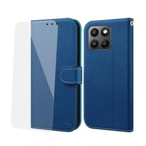NP-Caser Coque pour Honor 400 Smart/X7d - Coque de Telephone en Cuir de Premi&egrave;re Qualit&eacute; | Porte-Carte | Fermoir Magn&eacute;tique | Compatible avec Honor 400 Smart/X7d, Bleu (UILY, neuf)