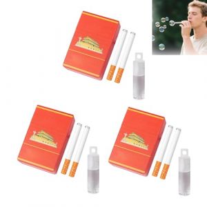 Lot de 3 Machine &agrave; Bulles de Savon pour Hommes et Femmes, Fausse Cigarette Souffleur de Bulles Cigarette &agrave; Bulles Baguettes &agrave; Bulles Jouet Anti-Stress Cadeau pour Mariage Anniversaire (G) (Hboumz, neuf)