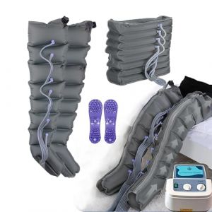 Botte De Pressoth&eacute;rapie ︱8 Cavit&eacute;s Masseur De Compression d'Air Jambes Drainage Lymphatique︱Appareil Circulation Sanguine Jambes︱Pressotherapie Jambe Et Ventre Et Bras (Mei Ma-DE Sao Wo cplm, neuf)