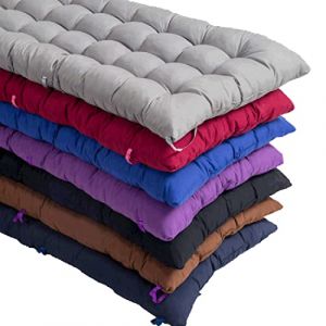 SWD TWTH Coussin rectangulaire en coton pour banc de jardin 2 ou 3 places, 8 cm d'épaisseur, pour chaise longue, balancelle, terrasse, intérieur et extérieur, rouge, 160 x 55 cm (tuzhongkuajing, neuf)