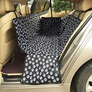 Housse de si&egrave;ge arri&egrave;re de voiture, Baceyong Chat Chien Protecteur Imperm&eacute;able Hamac Tapis Motif &Eacute;tanche Pet Chat Chien Dos Housse De Si&egrave;ge De Voiture Hamac Antid&eacute;rapant Protecteur Mat Noir (Baceyong, neuf)